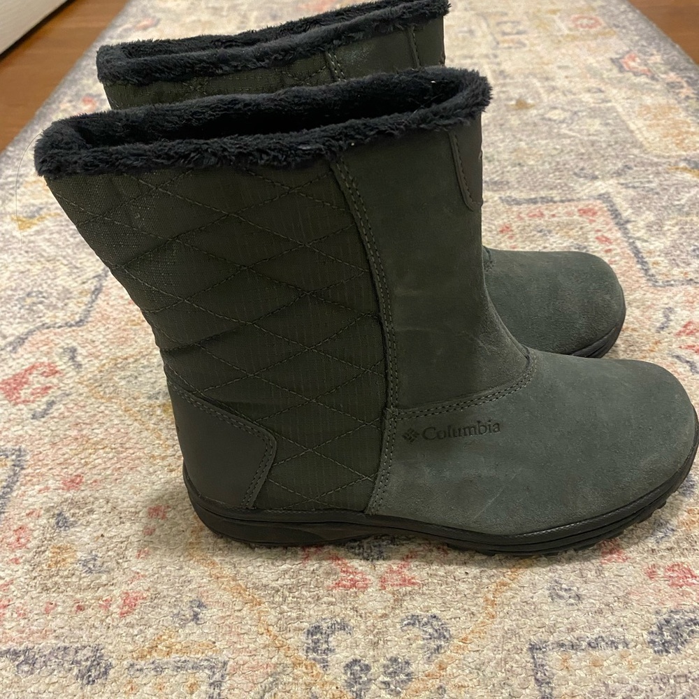 Columbia Women's Dark Green Quilted Winter Boots 5 - Picture 4 of 6